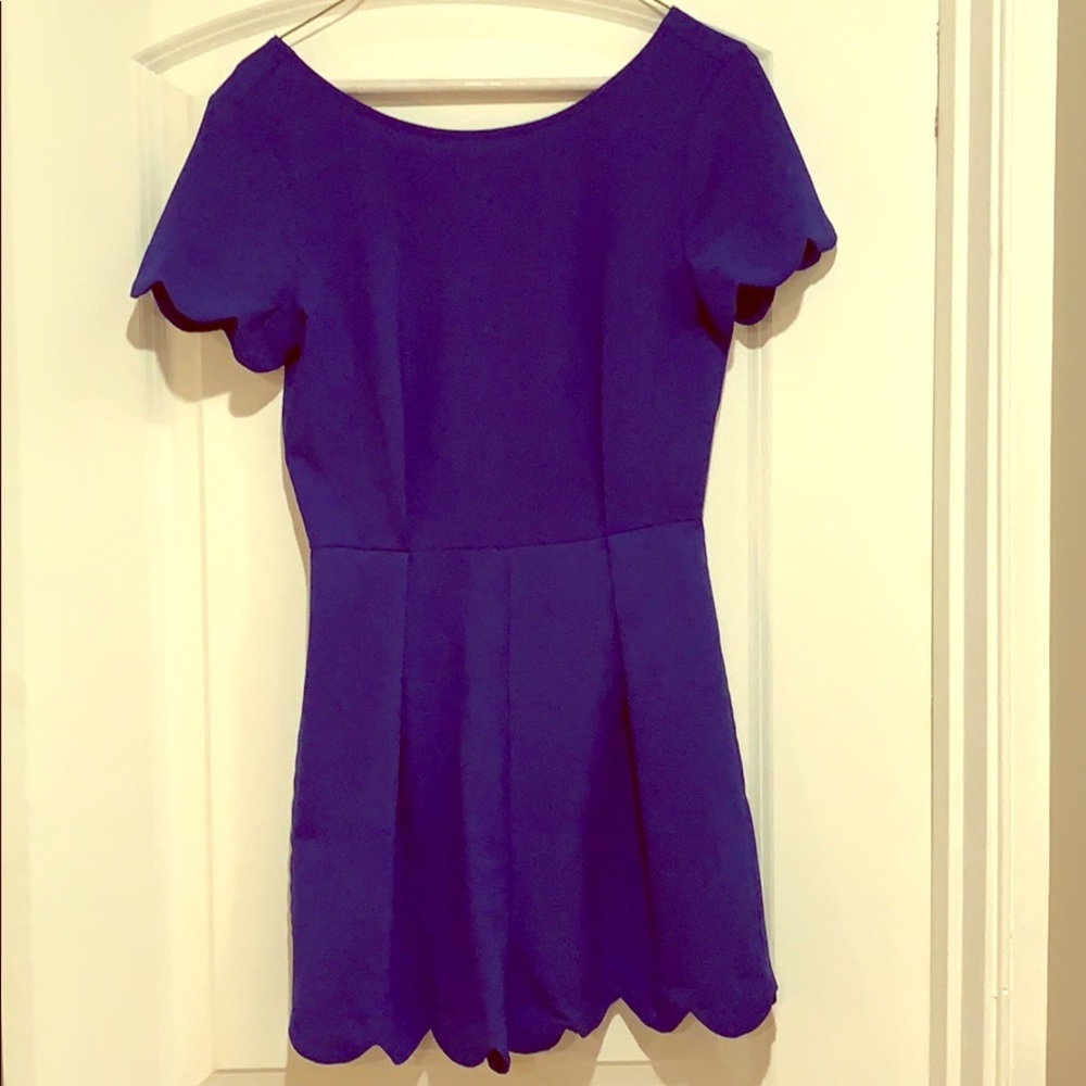 Royal blue romper